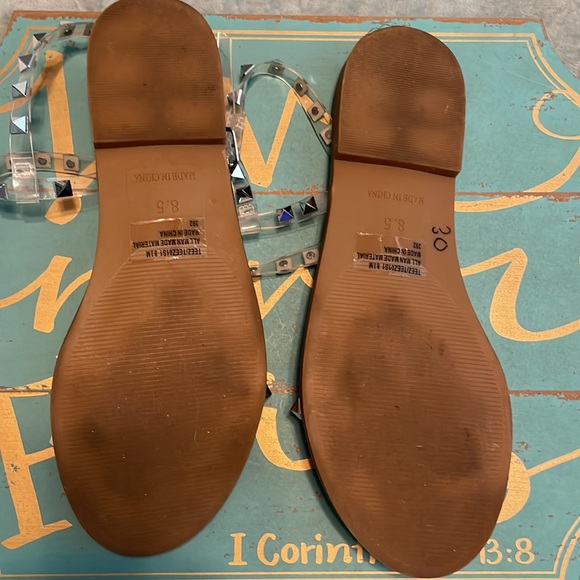 Steve Madden Clear Travel Sandal Size 8.5 - Picture 6 of 8